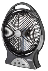 12 Inch/30cm 240V/12V Rechargeable Lithium Ion Fan with LED Lights